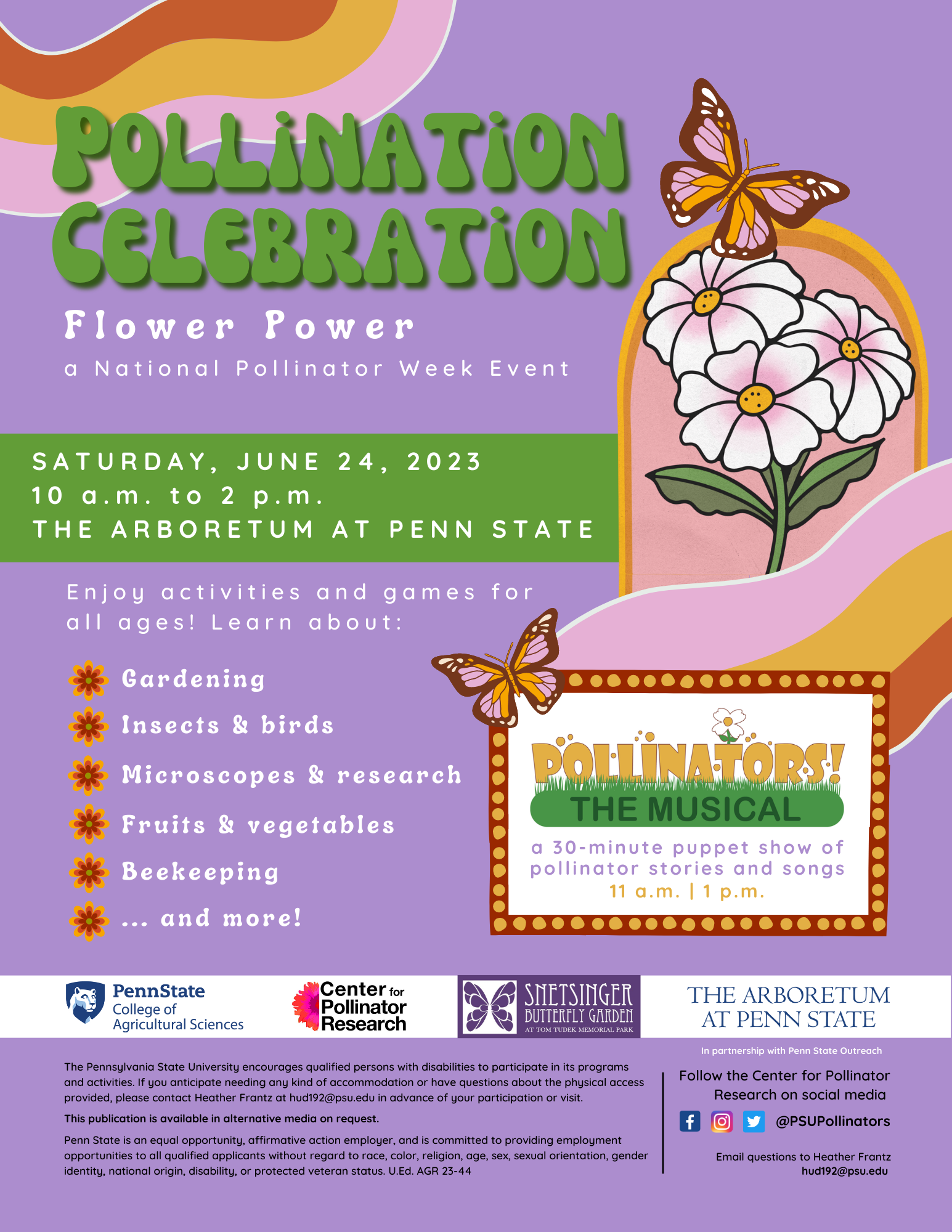 CANCELLED- Pollination Celebration - The Center for Pollinator Research